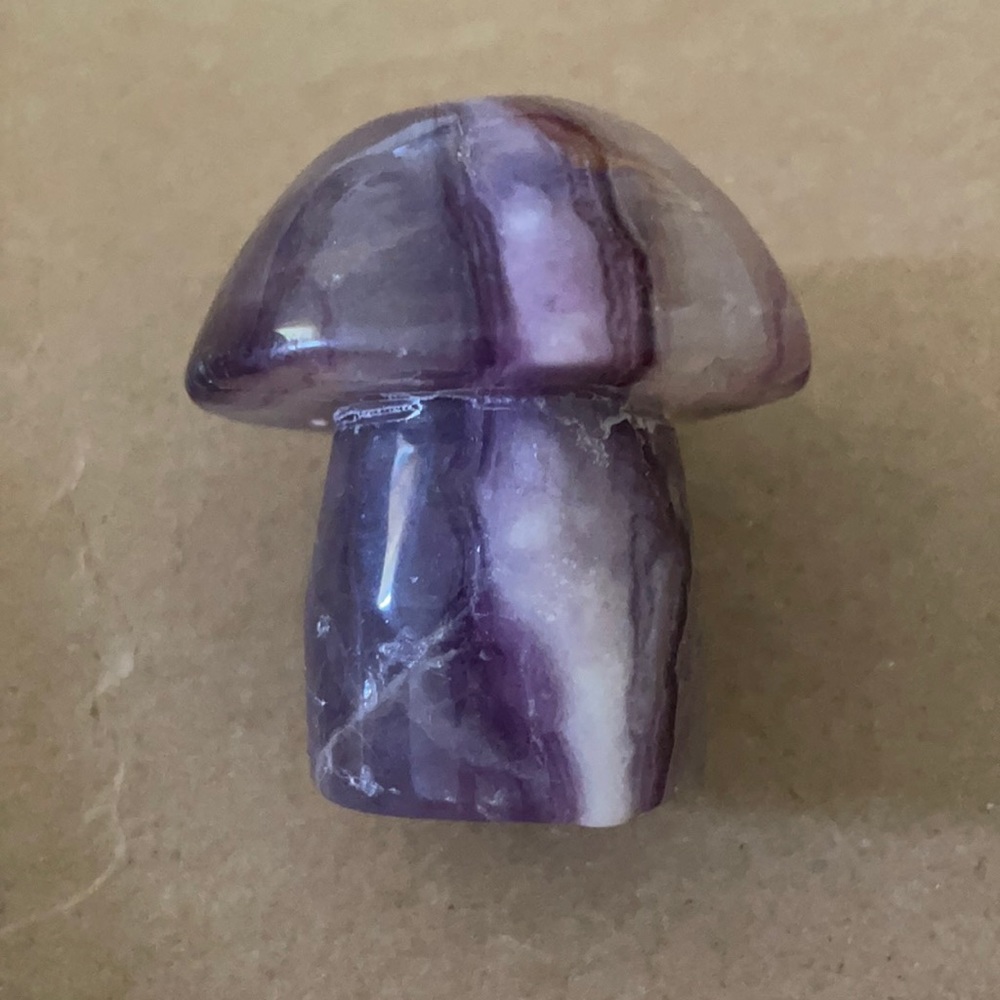 Fluorite mushroom